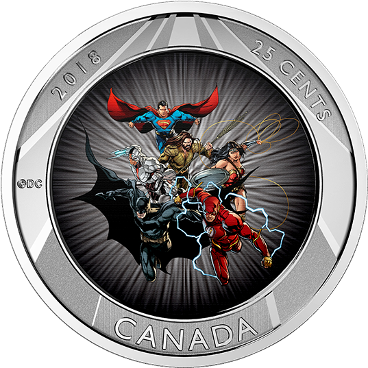 *the Justice League - Coin (570x570), Png Download