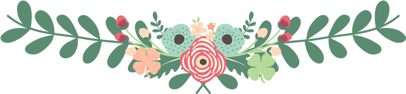 Floral Page Divider - Flower Divider Png (800x208), Png Download