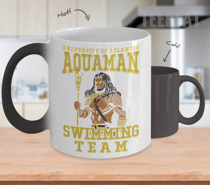 Gearbubble Coffee Mug Color Changing Mug / White Aquaman - Poop Coffee Mug - Time To Poop Mug - Ceramic Color (680x600), Png Download