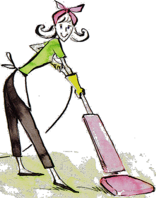 Cute Cleaning Lady - Free Cleaning Lady Clipart (315x400), Png Download
