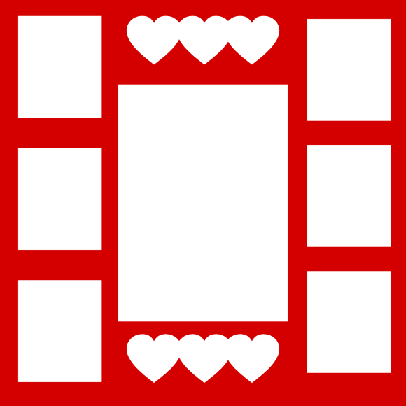 Valentine's Day Page Divider Svg - Scrapbooking (580x580), Png Download