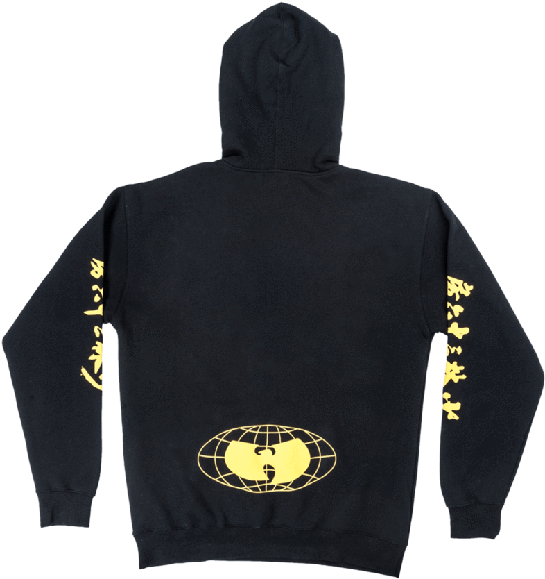 Wu-tang Hoodie - Black - Wu Wear - Hoodie (800x1101), Png Download