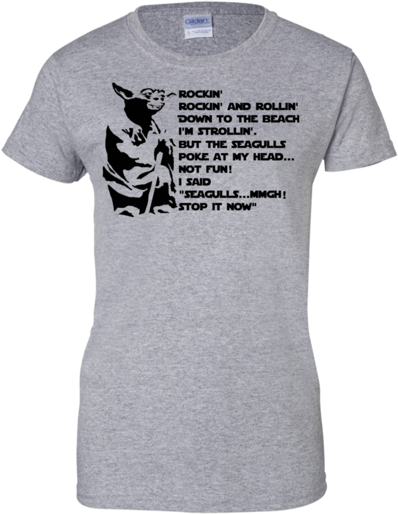 Yoda Seagulls Poke At My Head Ladies Custom 100% Cotton - Mom Life Got Me Feeling Like Hei He (1024x1024), Png Download