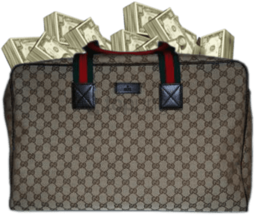 Gucci Bag Money Png - Gucci Bag With Money (400x337), Png Download