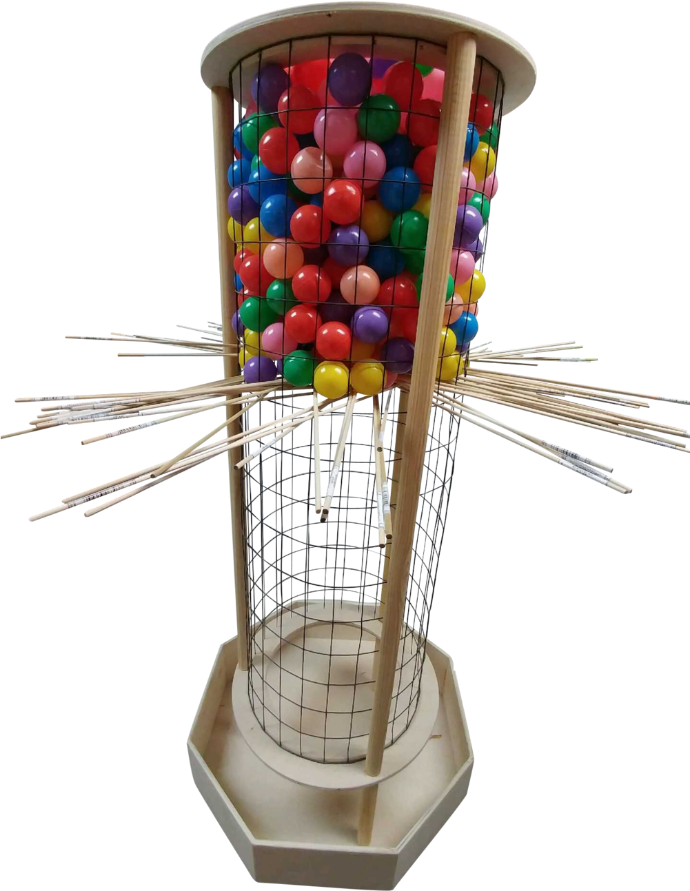 Mega Plunk Ball Drop Game Tower Games, Giant Jenga, - Abacus (1000x1778), Png Download