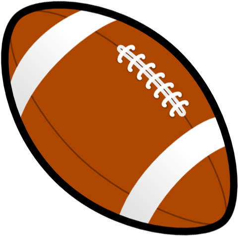 Rugby Ball Or Football Line Art Free Clip Art Football - Football Clipart Png (487x482), Png Download