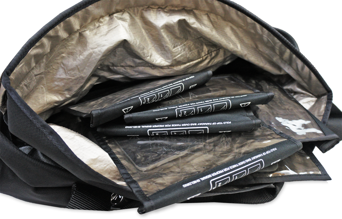 Duffel Faradaybagsinside - Black Hole Faraday Bag Rf Signal Isolation For Forensics (1200x769), Png Download