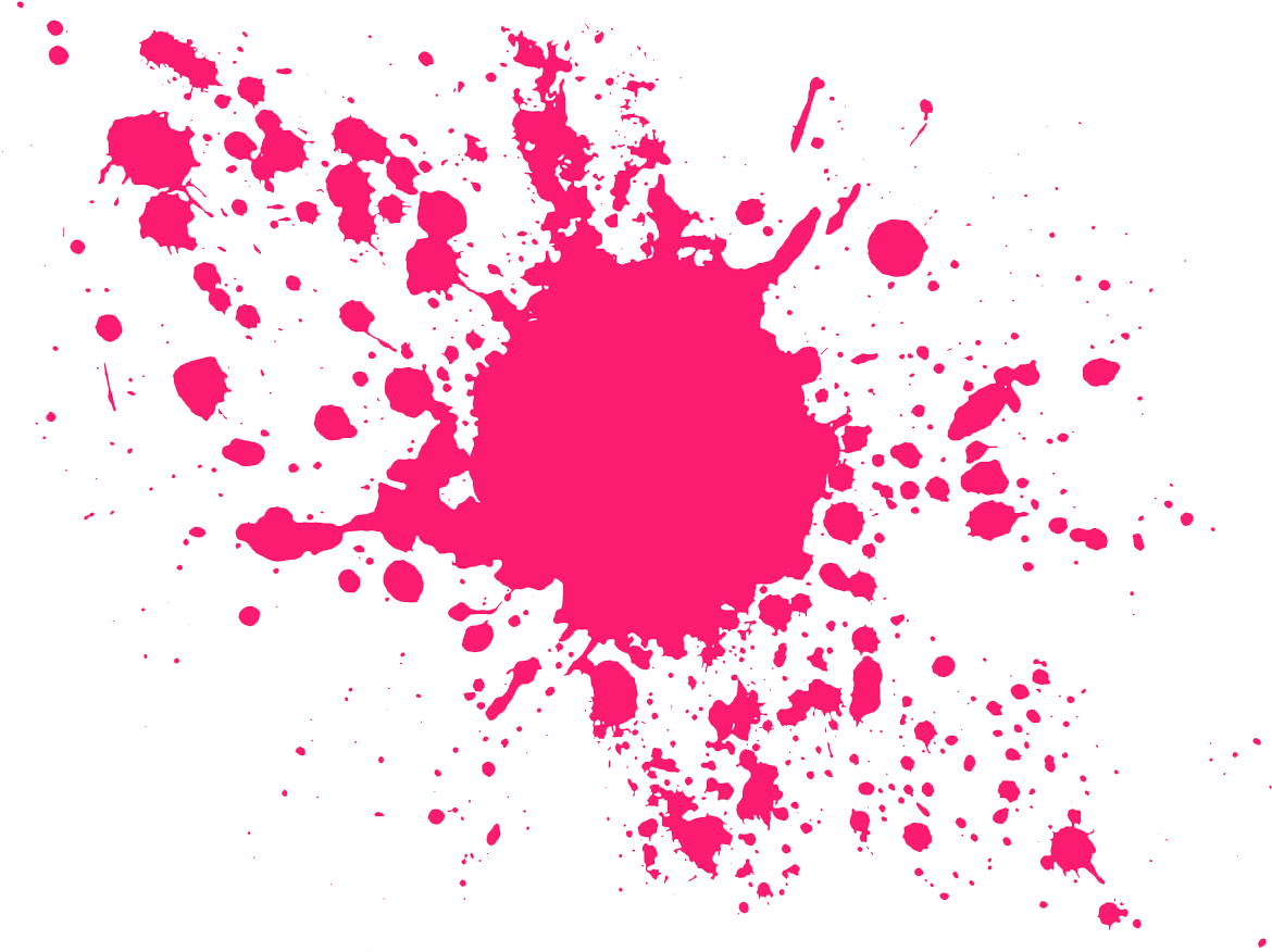 Splash Clipart Neon - Paint Splatter Png Pink - Free Transparent PNG