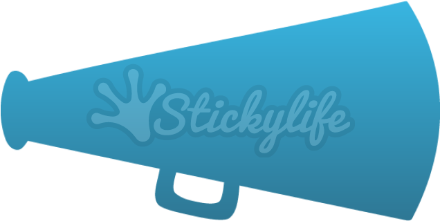 Megaphone Temporary Tattoo - Megaphone Decal (940x587), Png Download