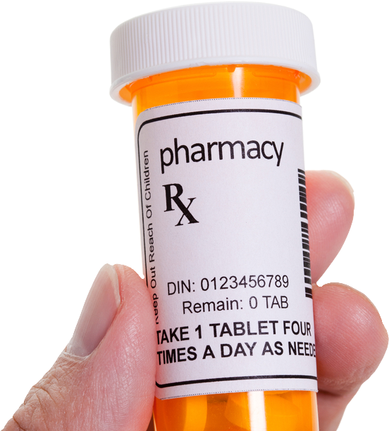 Medication Transparent Prescription - Prescription Pill Bottle Transparent (581x620), Png Download