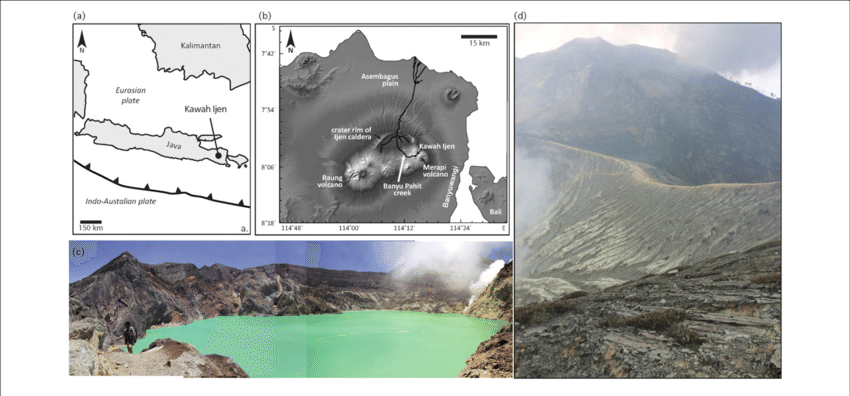 Maps And Photos Of Ijen - Ijen (850x396), Png Download