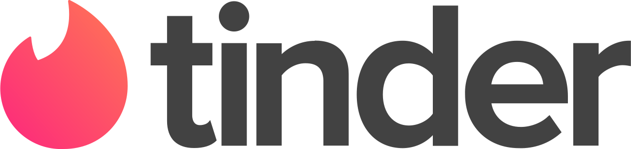 File - Tinderlogo-2017 - Svg - Tinder Logo Png (1280x303), Png Download