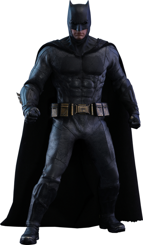 Hot Toys Batman Sixth Scale Figure - Justice League Batman Figure (480x822), Png Download