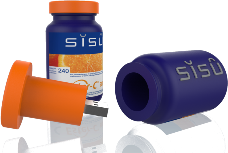 Pill Bottle - 2251 - Plastic (1000x623), Png Download