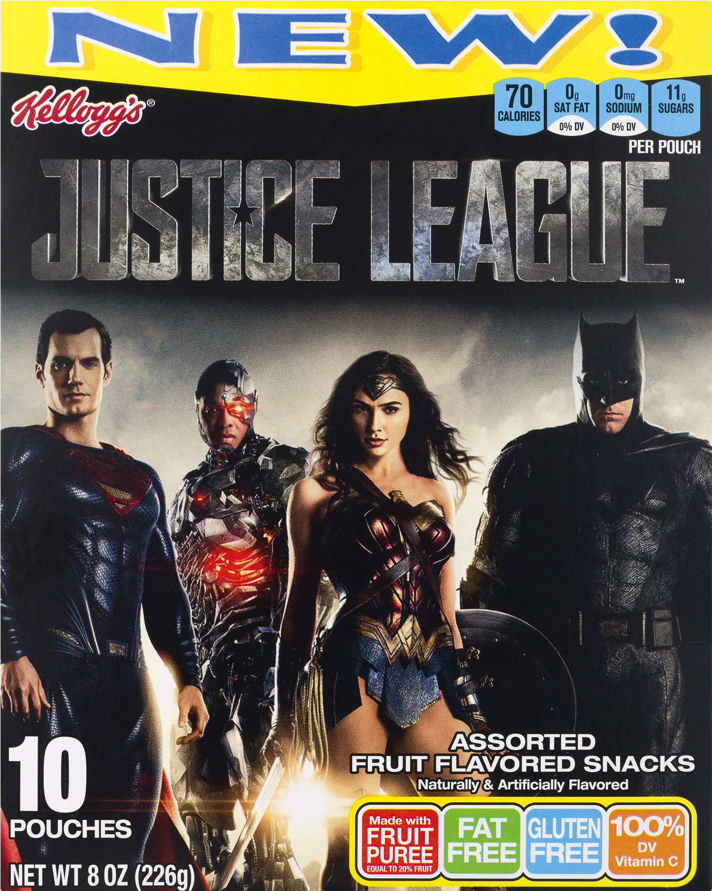 Kellogg's Justice League Assorted Fruit Flavored Snacks - Aquaman Jason Momoa Guitar (1800x1800), Png Download