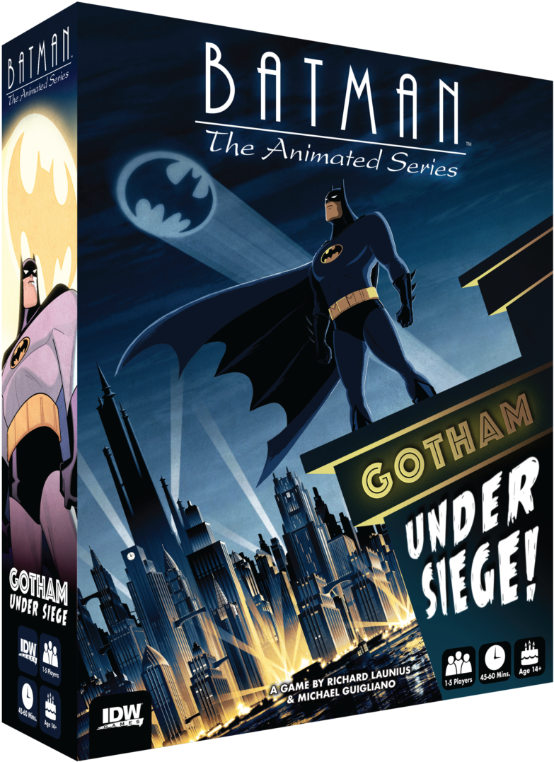 The Animated Series Gotham Under Siege, From Idw Games - Batman Animated Series Tabletop Game (743x1024), Png Download
