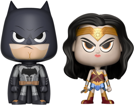 Dc Justice League - Funko Batman And Wonder Woman (560x560), Png Download