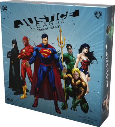 Justice League Dawn Of Heroes Board Game (400x443), Png Download