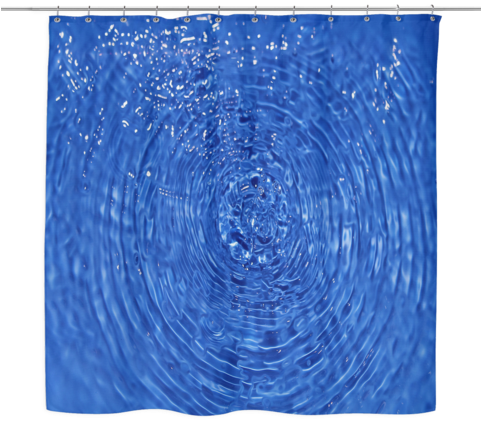 Water Ripples Shower Curtain - Il Suono E La Musica - Felicetti Giovanni (480x480), Png Download