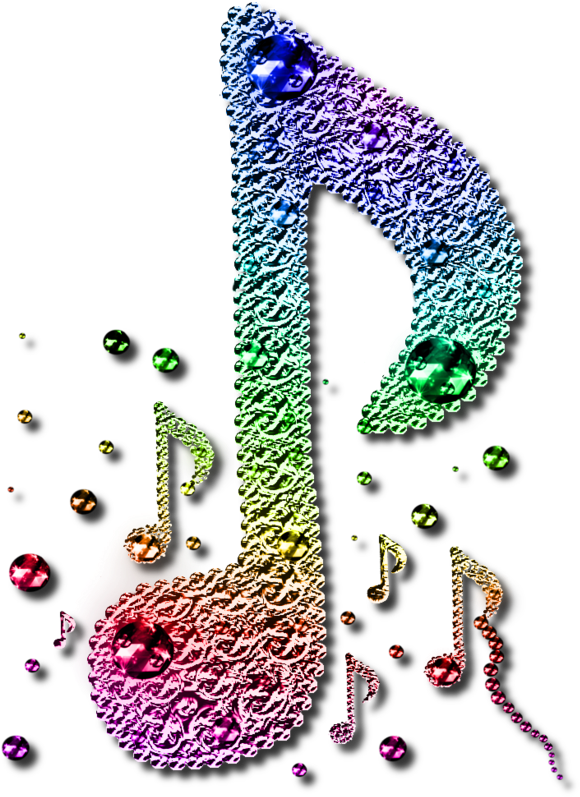 More Like Gold Chinese Love Beaded Necklace Png By - Colourful Musical Notes Single (600x810), Png Download