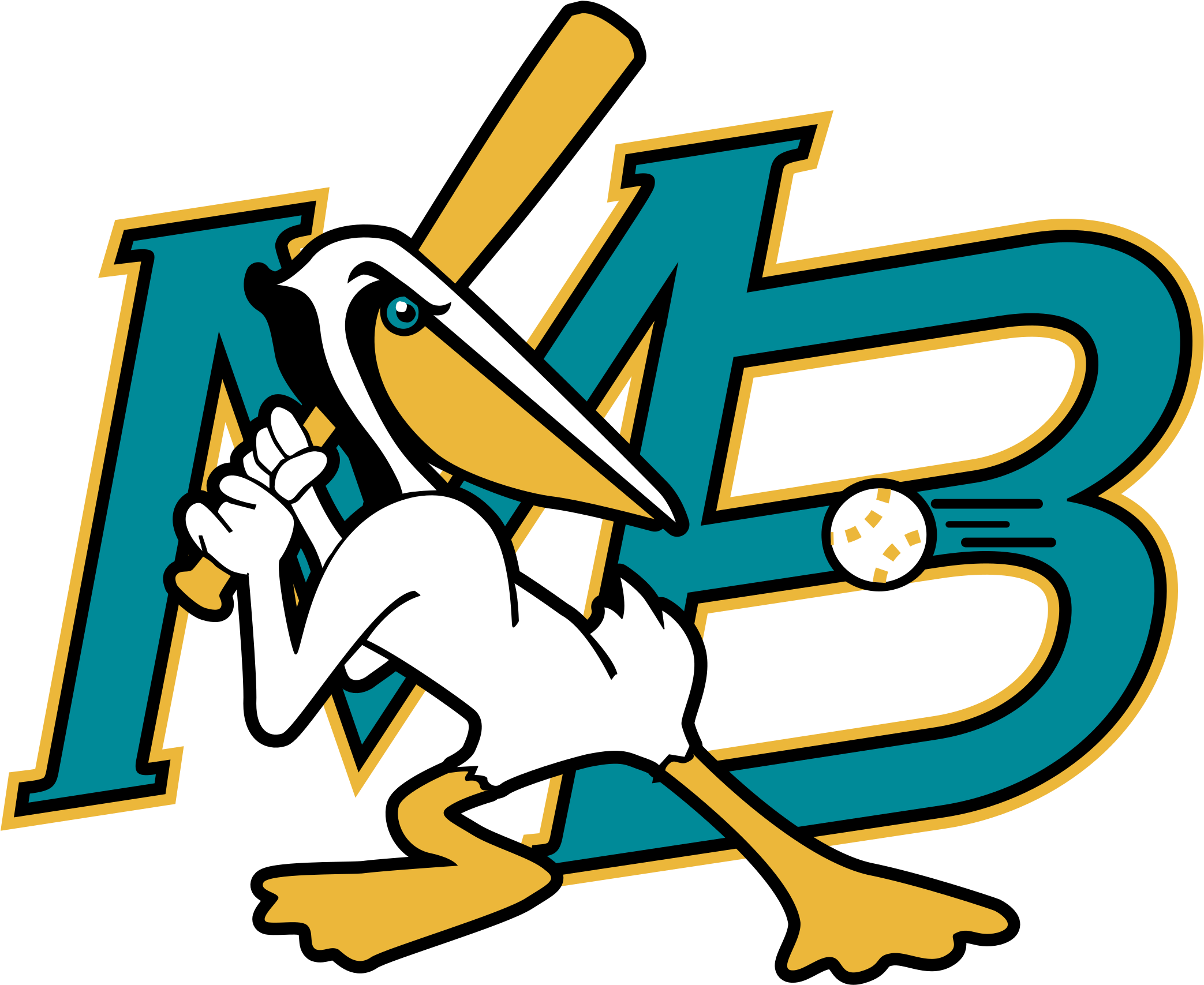 Myrtle Beach Pelicans Logo Png Transparent - Myrtle Beach Pelicans Logo (2400x2400), Png Download