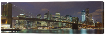 Go To Image - Designart Pt7888-401 5 Panel Brooklyn Bridge Panoramic (400x400), Png Download