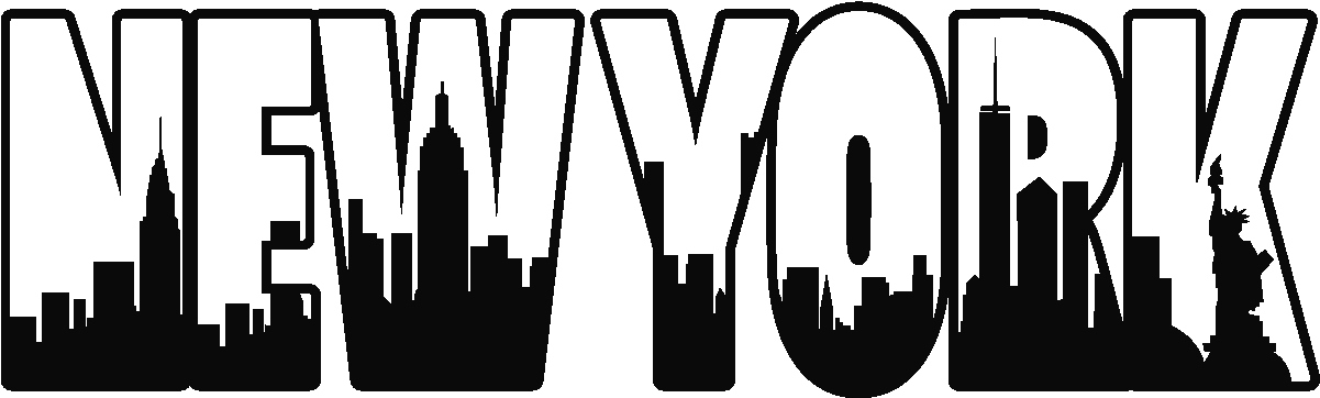 Stickers Muraux Pays Et Villes Sticker New York Lettre - New York Sticker Png (1200x1200), Png Download