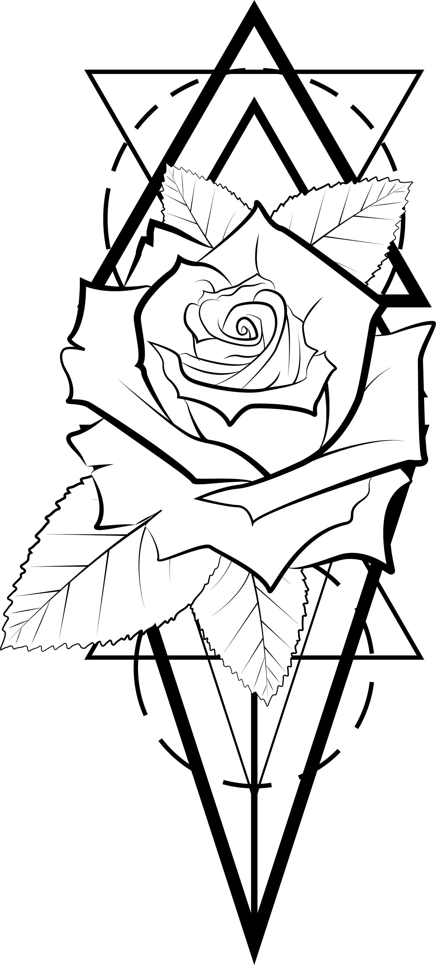 Rose tattoo png images  PNGWing