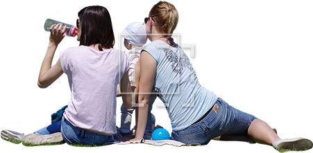 Great Day For A Picnic - People Picnic Cutout (450x450), Png Download