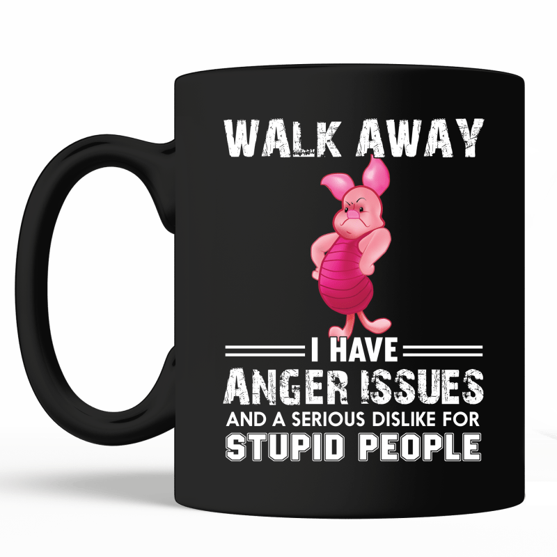 Black Mug Left - Best Gift - Cat Walk Away Hoodie/t-shirt/mug Black/navy/pink/white (800x800), Png Download