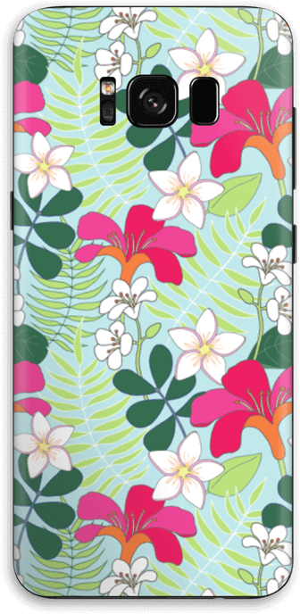 Tropical Flowers - Apple Iphone 8 Plus (389x800), Png Download
