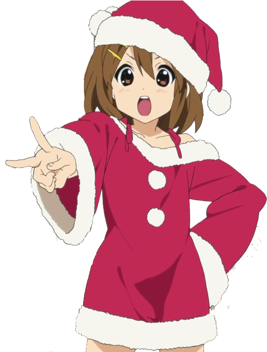 Christmas Pug Dog Transparent Background - K On Yui (683x720), Png Download