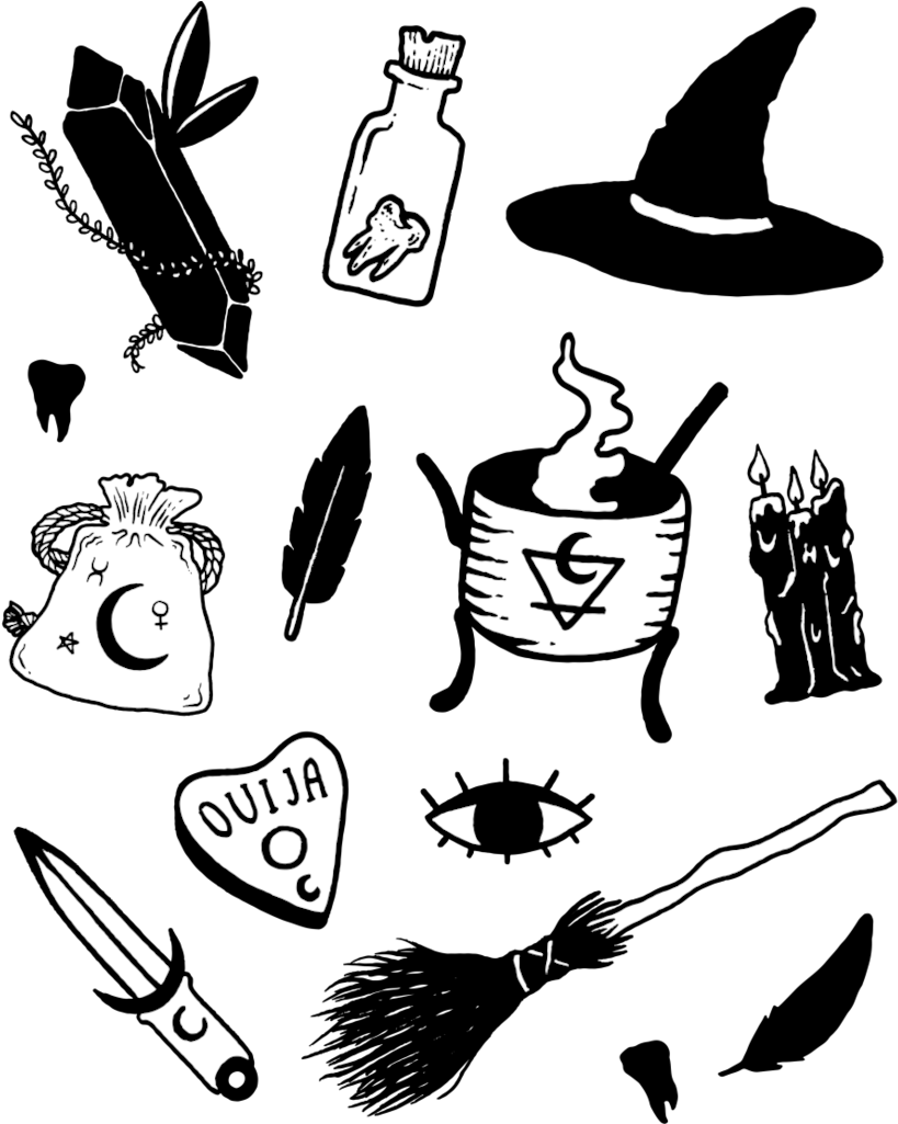 Graphic Library Download Art Of Witchcraft Tee - Art Witch Craft (829x1024), Png Download