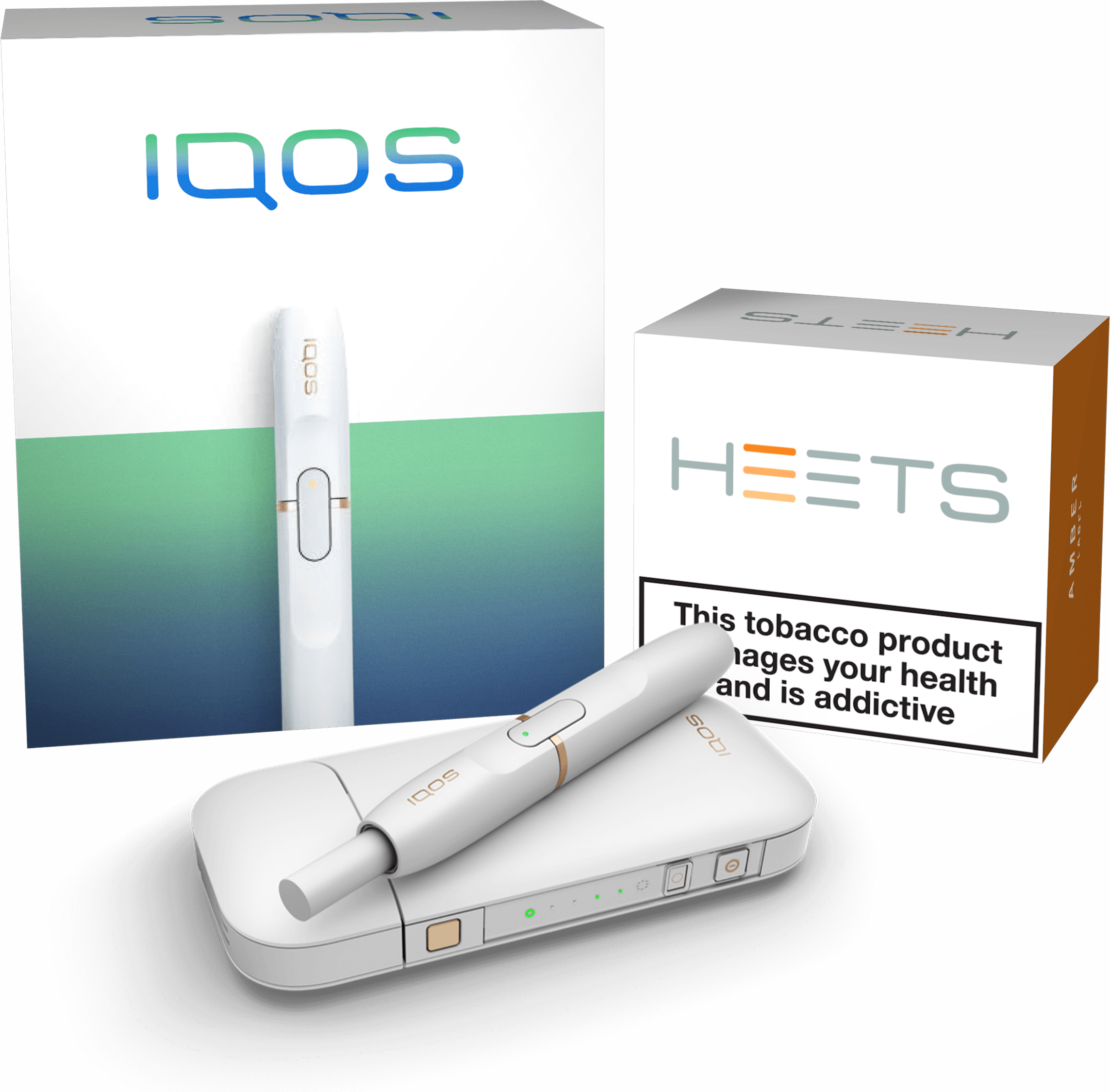 Iqos Starter Kit (2287x2249), Png Download
