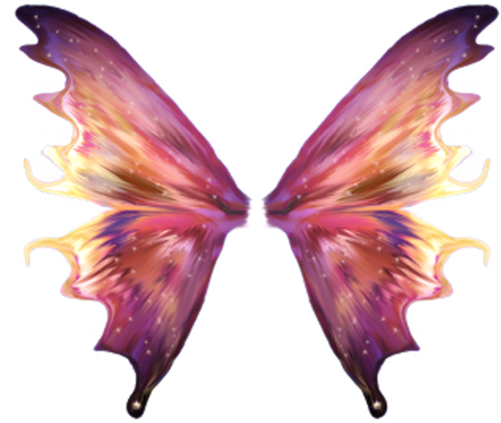 Wings Fairy Fairies Fairywings Cute Kawaii Galaxy Nebul - Alas De Hada Dibujo (1024x1024), Png Download
