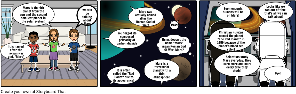 Mars - Comics (1164x385), Png Download