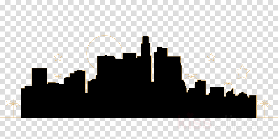 Hollywood Silhouette Clipart Hollywood Sign - Brazil Map No Background (900x450), Png Download