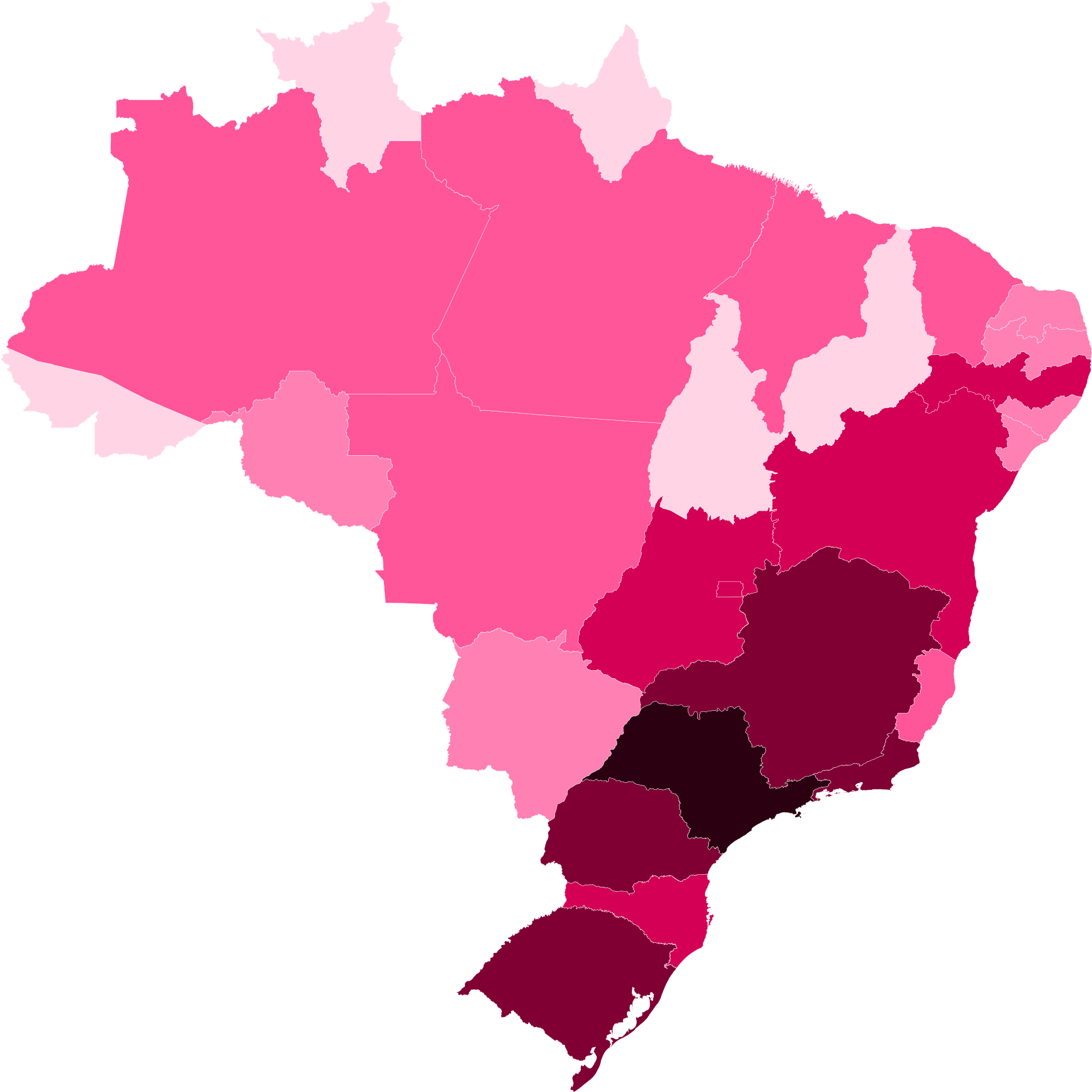 Http - //i - Imgur - Com/jjuxnxf - Brazil Map (2000x2000), Png Download