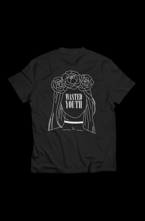 'wasted Youth' T-shirt - T-shirt (498x758), Png Download