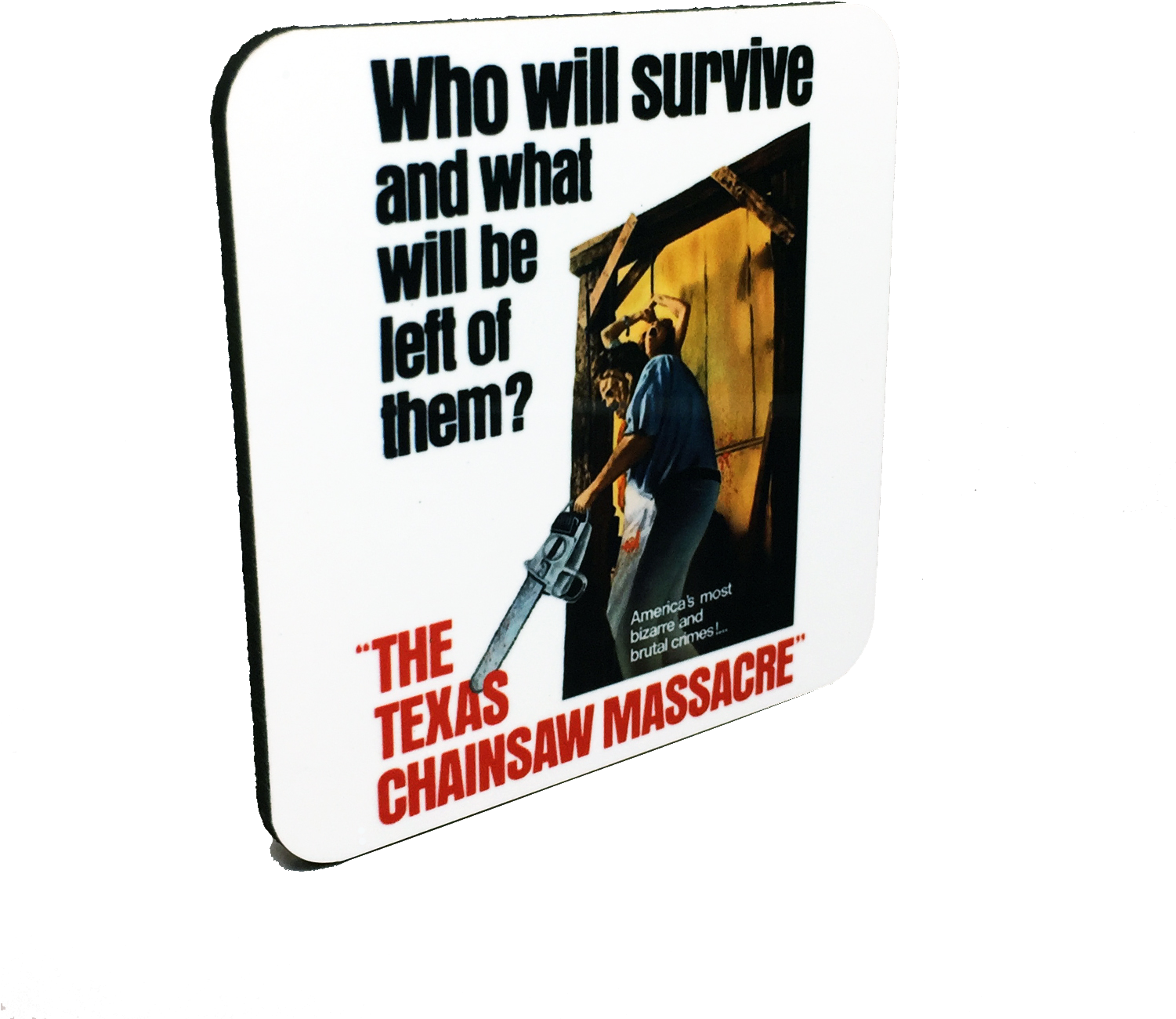 Texas Chainsaw Massacre Drink Coaster - Texas Chainsaw Massacre Blu Ray Uk (1500x1500), Png Download