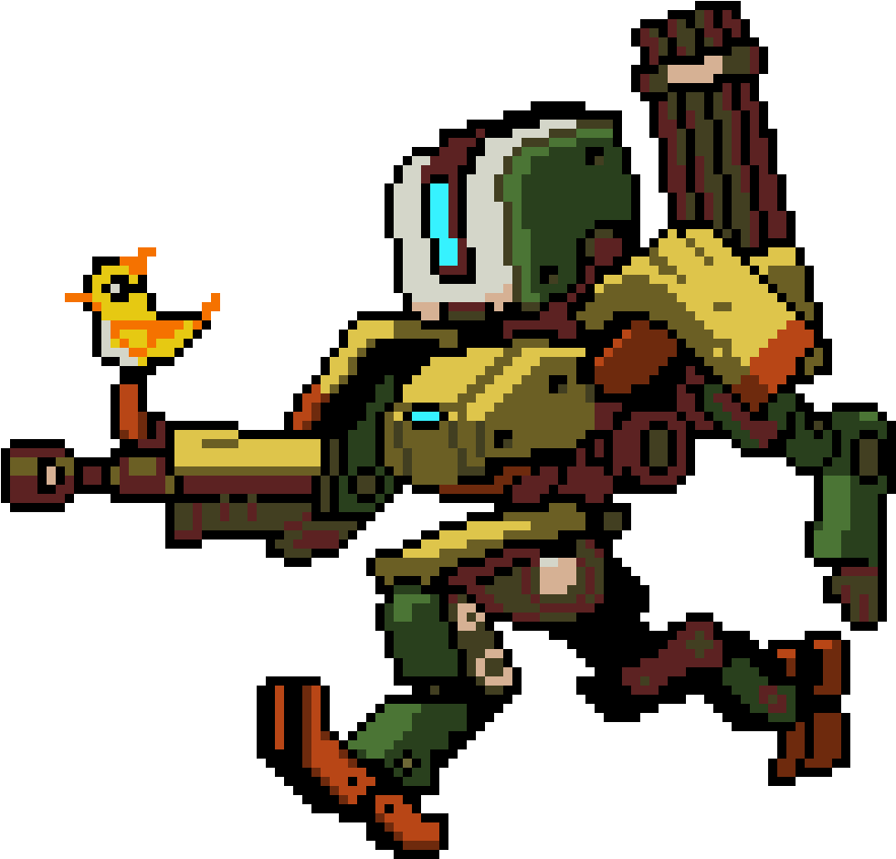 Bastion - Overwatch Bastion Pixel Spray (1150x1020), Png Download