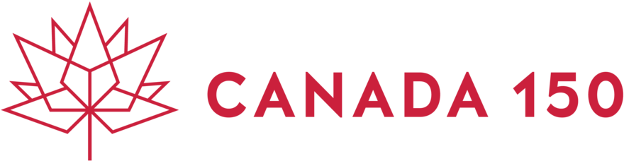Can150red - Happy Canada Day 150 (1000x344), Png Download