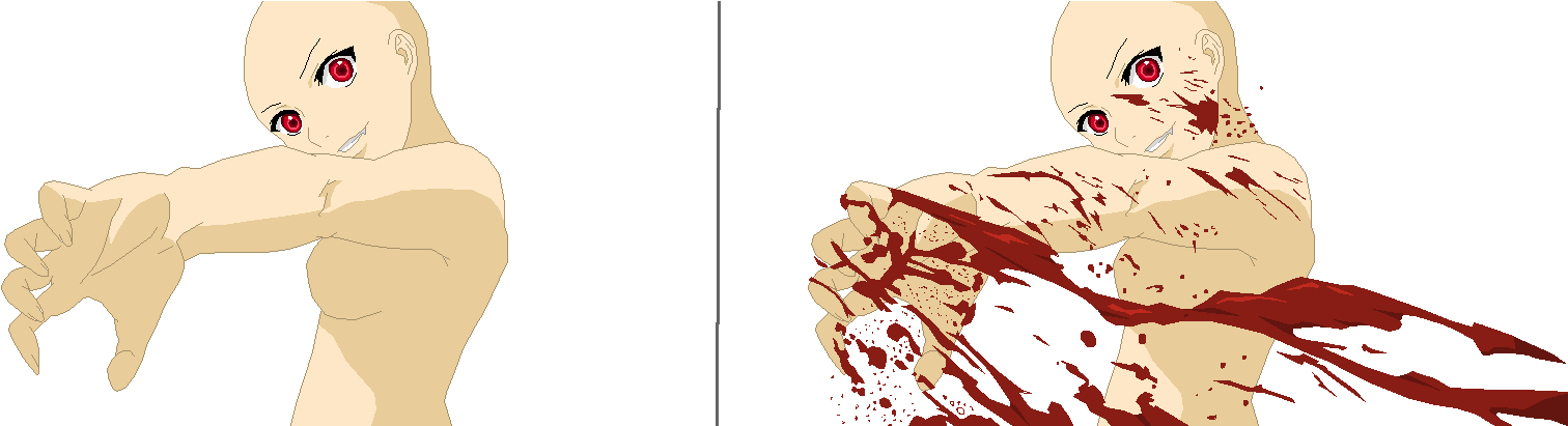 Anime Girl Base Fight (1550x410), Png Download