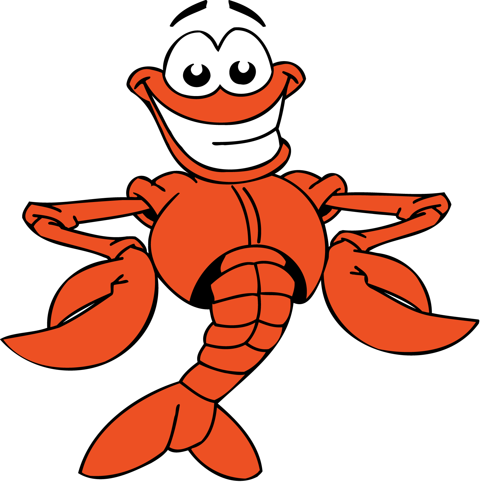 Cartoon Drawing Of Lobsters (1648x1656), Png Download
