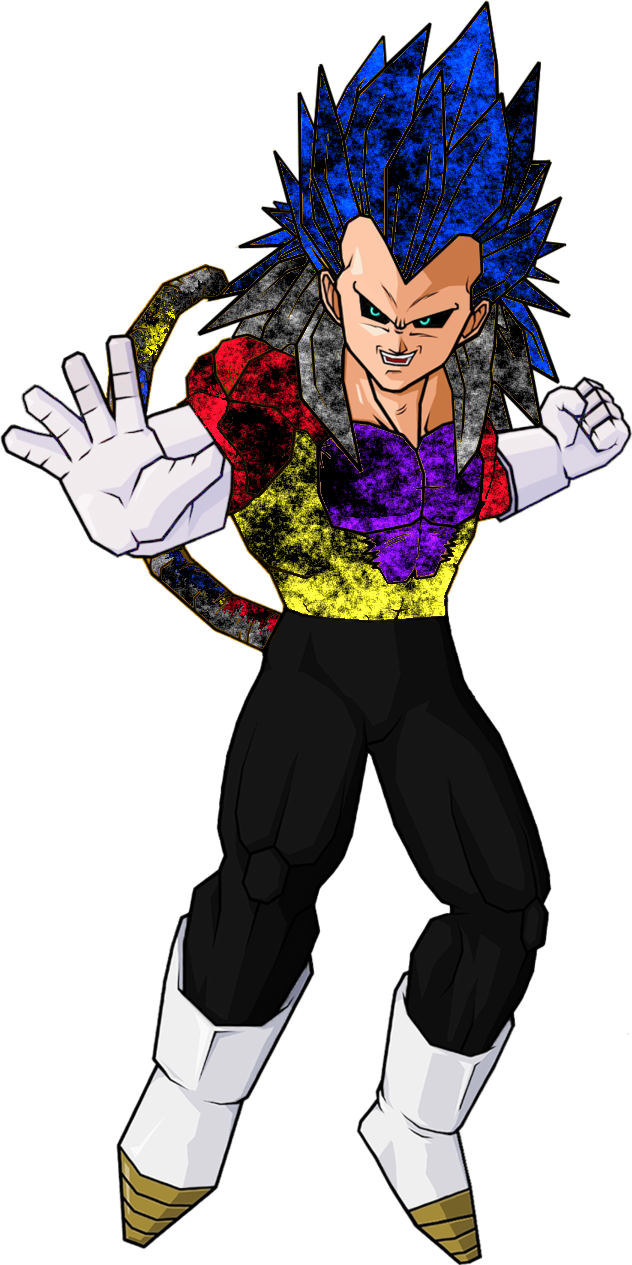 Vegeta Super Saiyan 16 (632x1265), Png Download