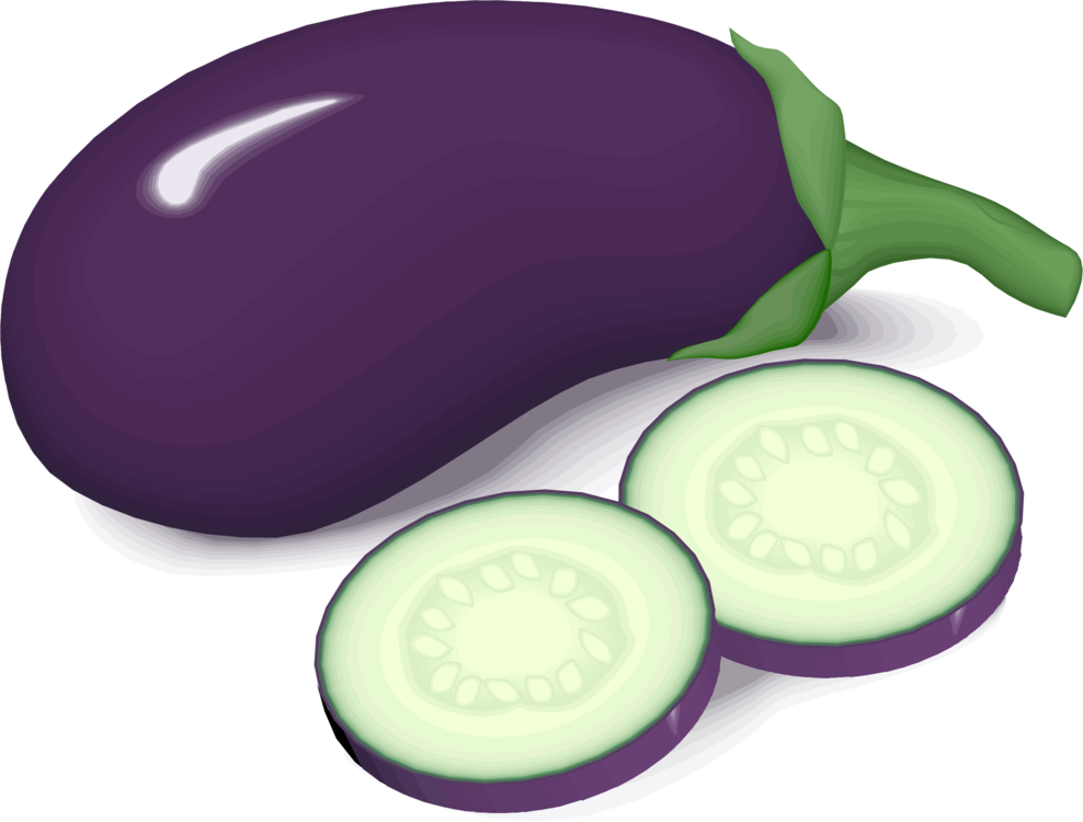 Kisscc Fruit Vegetable Eggplant Drawing Fruit Vegetable - Draw Picture Of Brinjal (988x750), Png Download