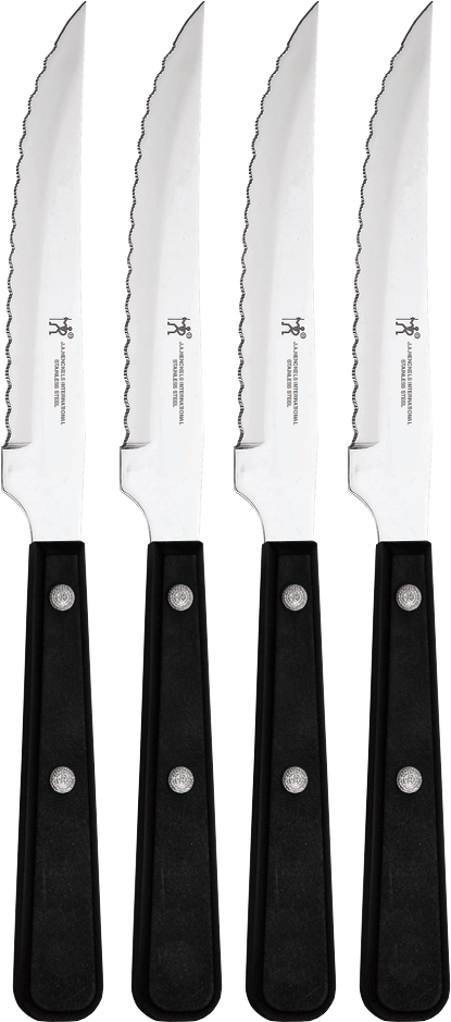 Elements Steak Knife Set, 4 Piece Set - J.a. Henckels International 8-pc Steak Knife Set (2, (415x939), Png Download