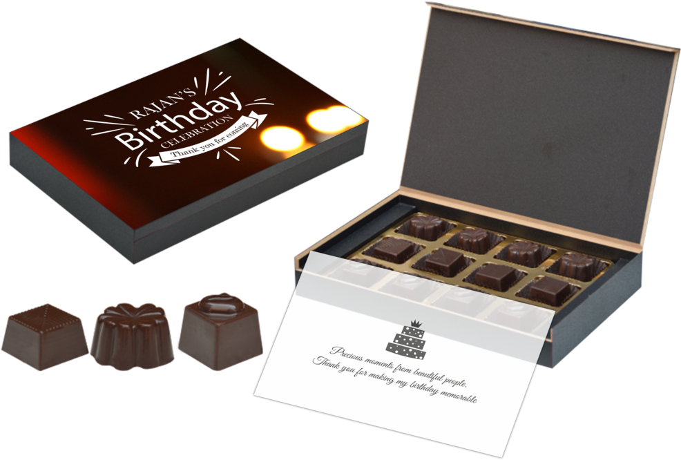 12 Chocolate Box - Gift (1024x683), Png Download