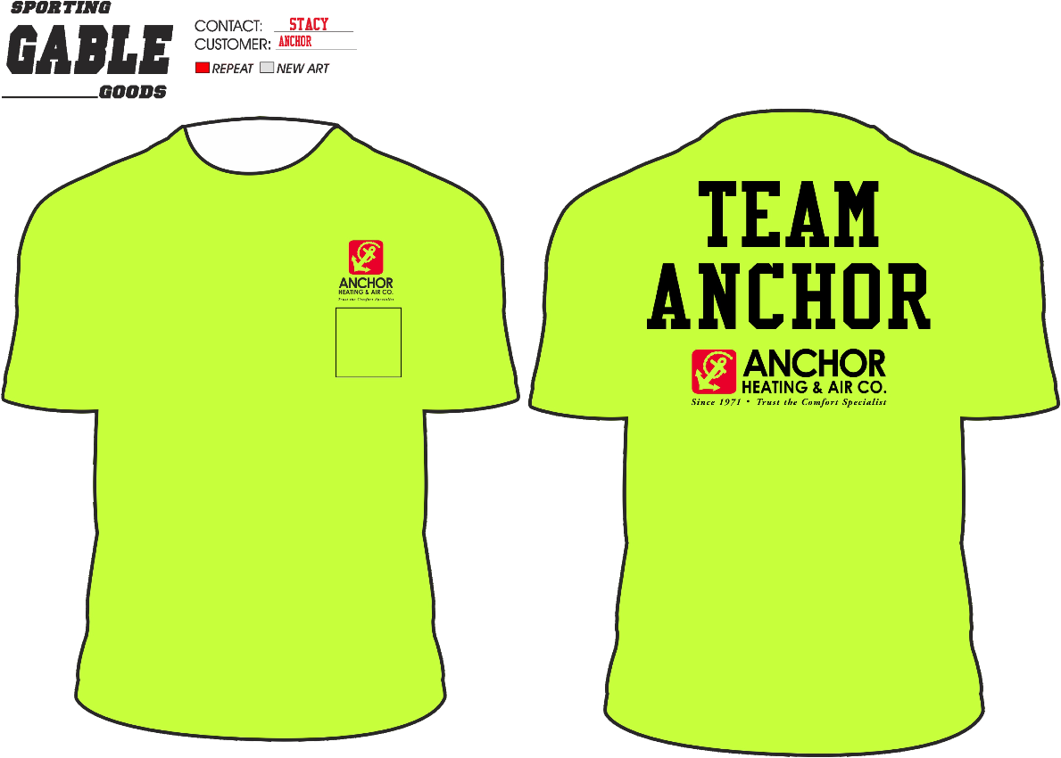 Check Out Our Team Anchor Moonlight Run T-shirts - Team Anchor (1189x850), Png Download