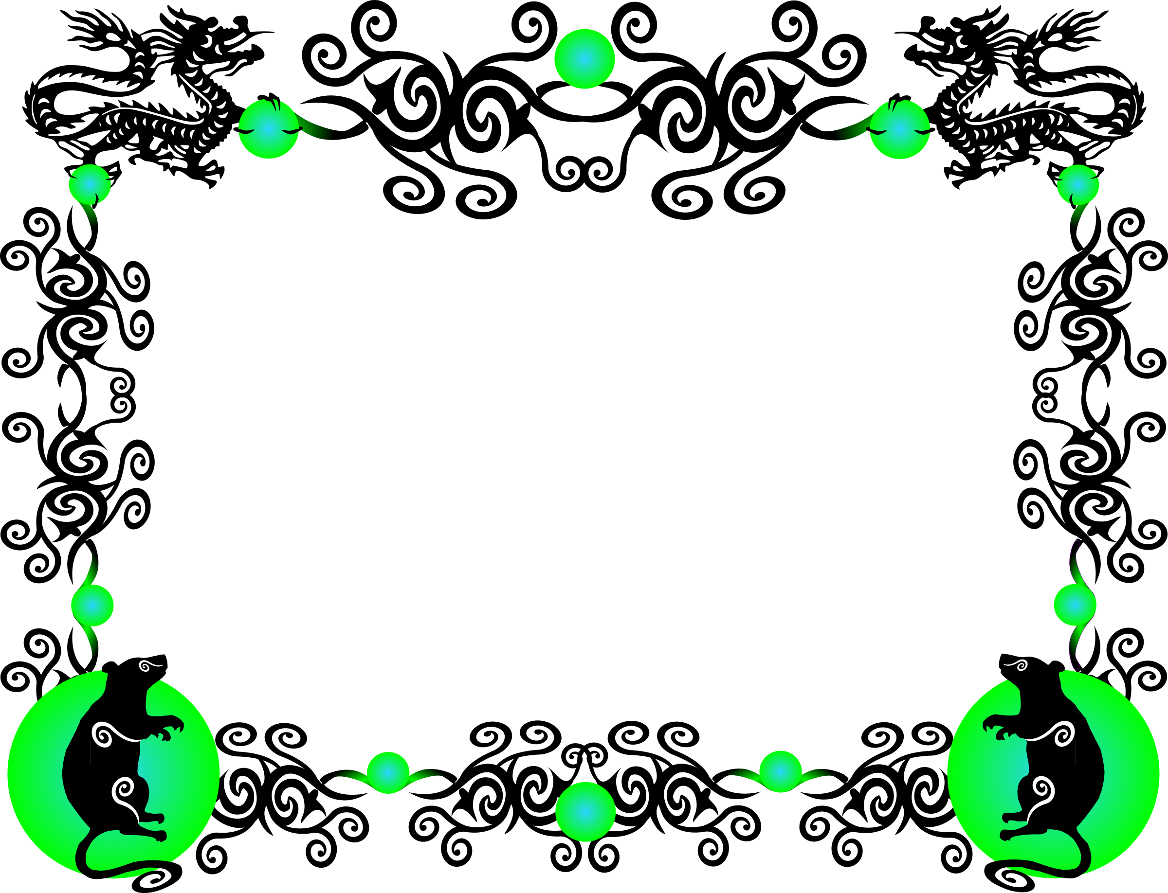 Rat Border (800x612), Png Download